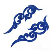 Kód: 39394 Páros csipke 16x5cm - BLU